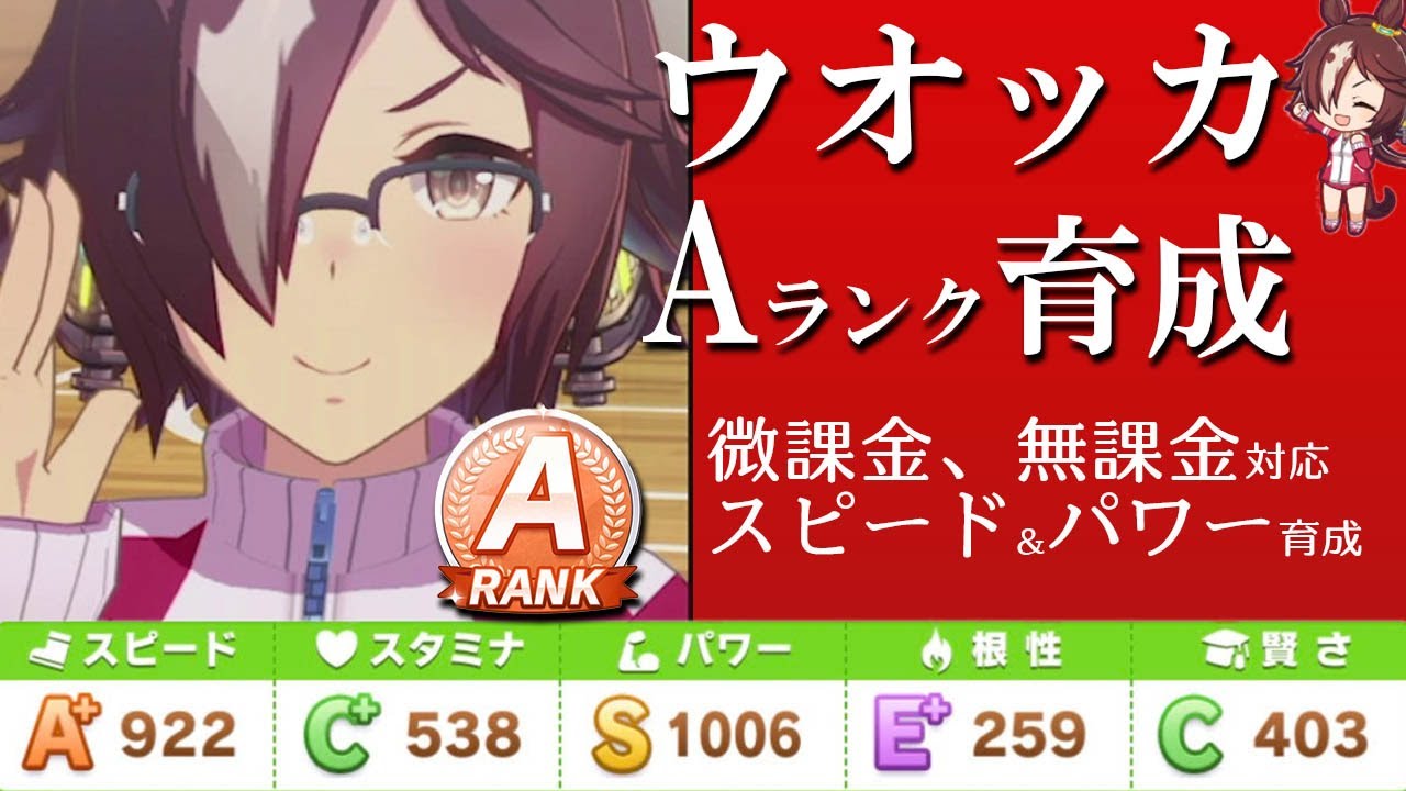 ウマ娘】無課金でもできるウオッカAランク育成。これでURA優勝