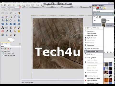 Gimp: How to make engraved text