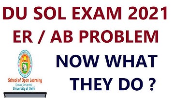 DU SOL BA PROGRAMME ER AB PROBLEM NOT SOLVED NOW WHAT THEY DO ?