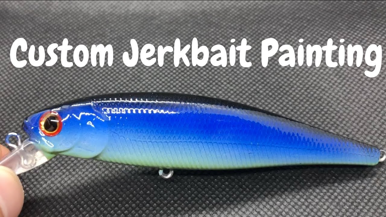 Custom Painted Jerkbait for Ryan  PAINTING FISHING LURES 