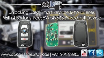 Used BMW F Series HUF5662 Smart Key Unlocking By Zed Full Key Programmer & Zed-Full PCF79XX Adapter
