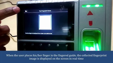 Auto Test option in UFace602 device