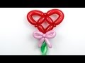 Сердце с бантиком ко дню св. Валентина / Heart and bow of balloons.Valentine's Day (Subtitles)