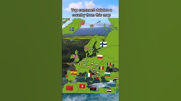 Top comment (most likes) deletes a country from this map! #shorts #youtubeshorts