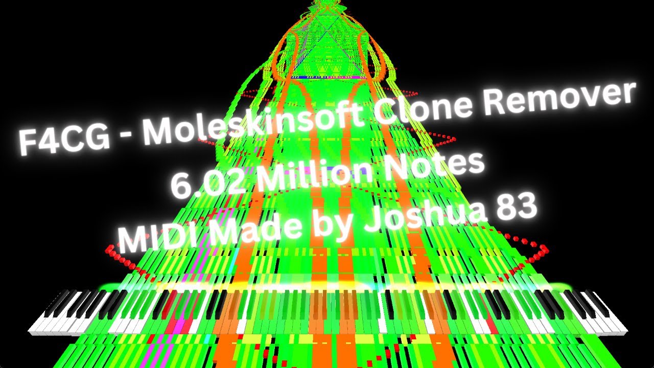 [Black MIDI] F4CG Moleskinsoft Clone Remover 6.02 Million Notes YouTube