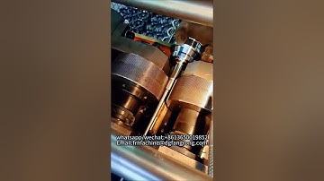 Thread rolling machine thread rolling process #machine #thread #factory #steel #rolling #metal