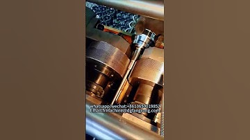 Thread rolling machine thread rolling process #machine #thread #factory #steel #rolling #metal