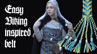 Making a Viking Belt - Easy tablet weaving tutorial