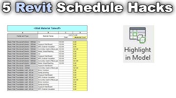 5 Tips and Tricks for Schedules in Revit Tutorial