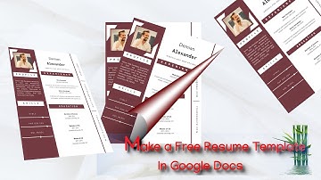 Create  Modern Resume in Google Docs