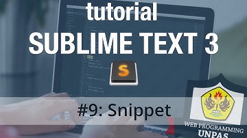 Tutorial Sublime Text 3 - #9 Snippet
