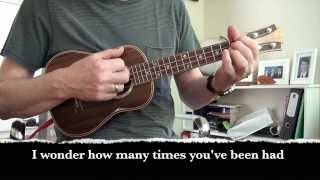 Video thumbnail of "I Wonder, Rodriguez cover for Ukulele with lyrics and chords"