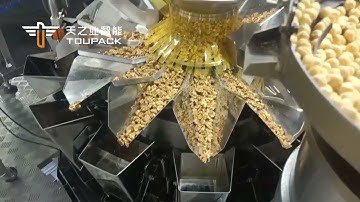 Nut mixing weighing counting packaging system