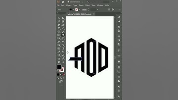 Hexagonal letters logo #shorts