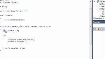 Visual C# 2010 Lesson 16 - Using the do loop