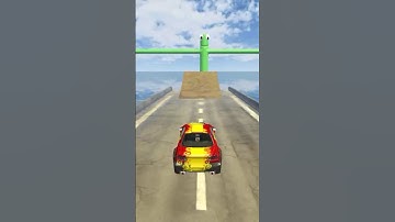 CAR CRASH: 3D MEGA DEMOLITION - GAME |   BEAMNG DRIVE - GAMEPLAY #SHORTS RAINBOW FRIENDS ( LEVEL 8 )