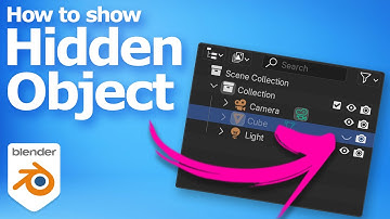 How to show hidden objects in Blender