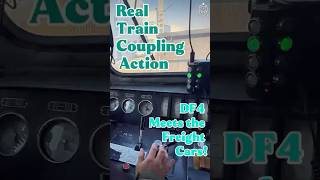 Real Train Coupling Action Df4 Meets The Freight Cars
