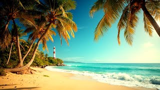 PEACEFUL TROPICAL BEACH BACKGROUND FOR LONG BRAIN THERAPY MEDITATION 🧠🌴🧘‍♂️🎼