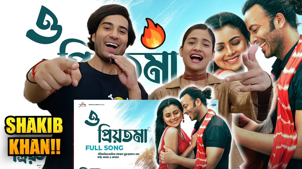 O PRIYOTOMA INDIAN REACTION | Priyotoma | Shakib Khan | Idhika Paul