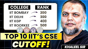 GATE 2025 : Top 10 IIT’s CUTOFF (CSE) | Category Wise!