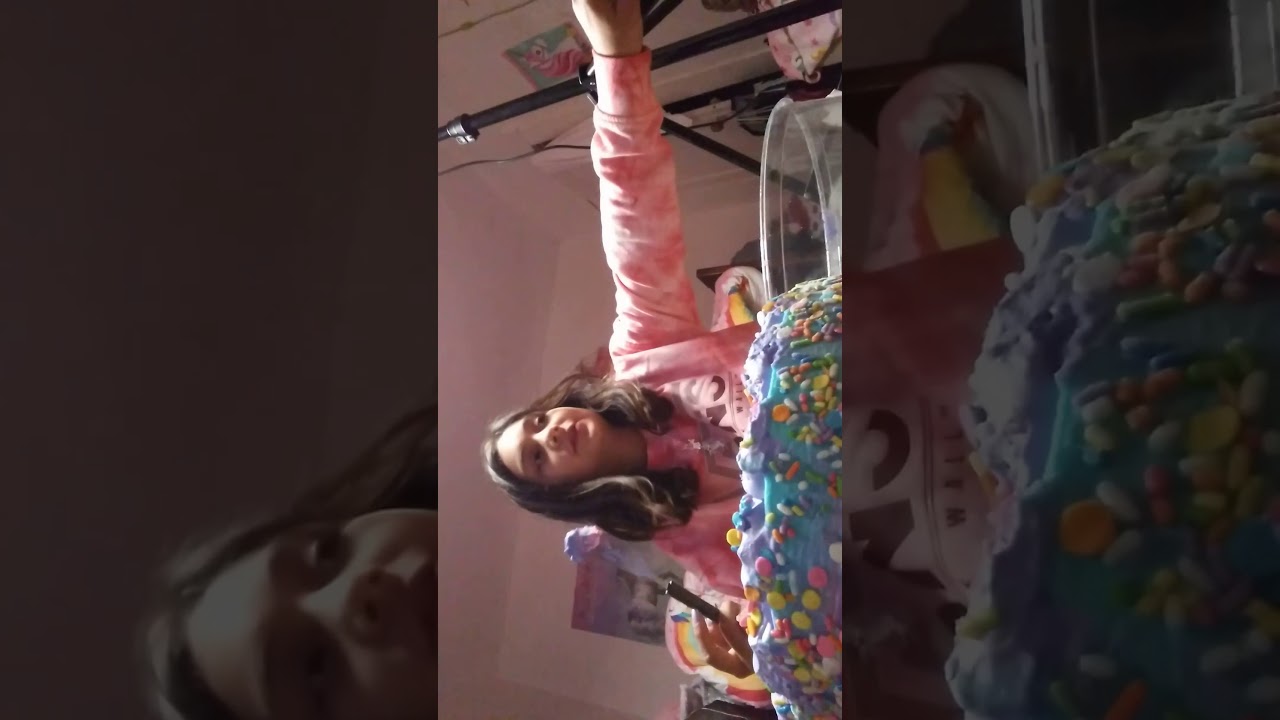 Unicorn cakes: unicorn cake blue and pink Unicorn confetti 🎂 cake - YouTube