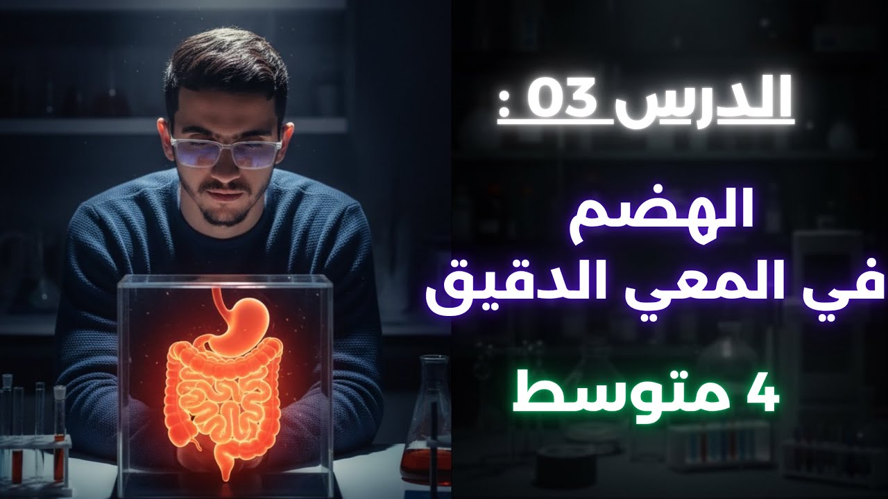 الدرس 03 : الهضم في المعي الدقيق علوم طبيعية سنة رابعة متوسط 