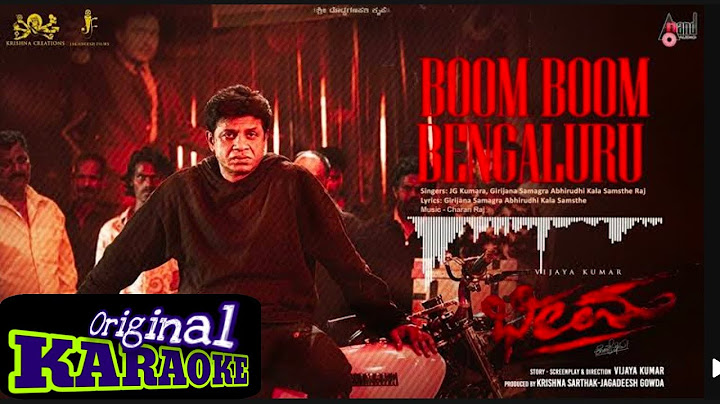 Boom Boom Bengaluru Bhima kannada movie songs Karaoke
