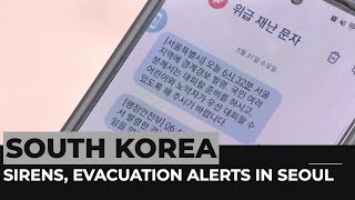 Sirens, evacuation alerts cause panic in South Korea
