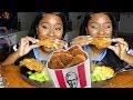 JUICY MUKBANG! FRIED CHICKEN, MAC N CHEESE AND MORE!