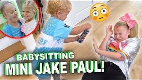 BABYSITTING MINI JAKE PAUL!!! GONE WRONG ....