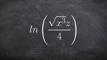 How to expand a logarithm to multiple logs using properties of logarithms