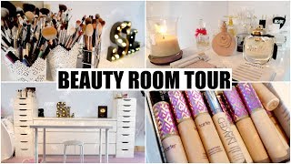 Beauty Room Tour \& Makeup Organisation | STEPHANIE LANGE