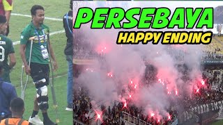 SUASANA AKHIR LAGA PERSEBAYA VS PERSIK KEDIRI || momen kebersamaan Bonek dan Persik Mania