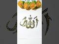 Subhanallah 🥰❤️ # Allah beautiful Name Art ❤️#shorts #allah #calligraphy #islam