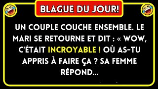 Blague Du Jour! 🤣 Un Couple Couche Ensemble. Le Mari Se Retourne Et Dit… Blagues Drôles 🤣