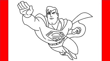 How To Draw Superman - Step By Step Drawing