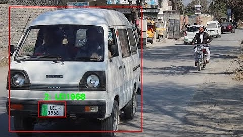 Vehicle Counting and Identification for Pakistan Number Plates