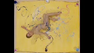 Yellow Electric- BODY MEDIUM Dance Painting by Annika Rhea