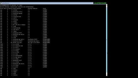 Linux - netstat Command - w3resource