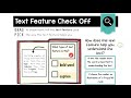 Understanding Text Features
