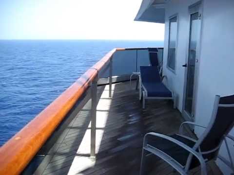 Carnival Destiny Aft Wrap Balcony - YouTube