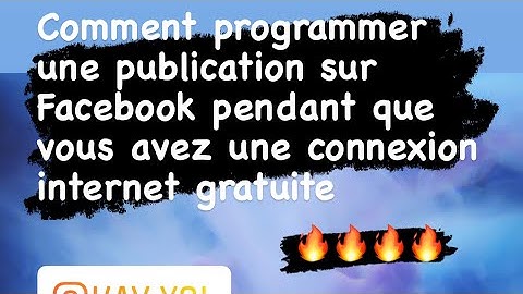 Comment programmer facilement une publication sur Facebook 🔥🔥🔥