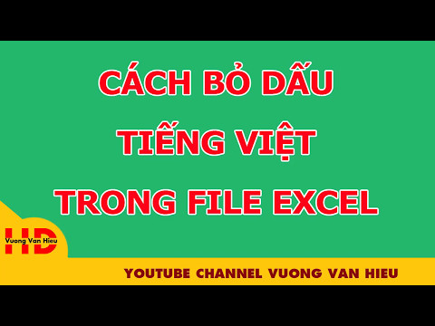 Cách bỏ dấu