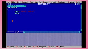 Hello, World (Turbo C++)