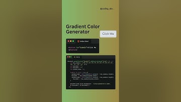 Random Gradient Color Generator using Javascript