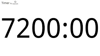 7200 Minute Countdown Timer