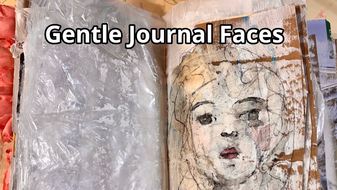 Ежедневный арт-журнал: Нежные лица в дневнике