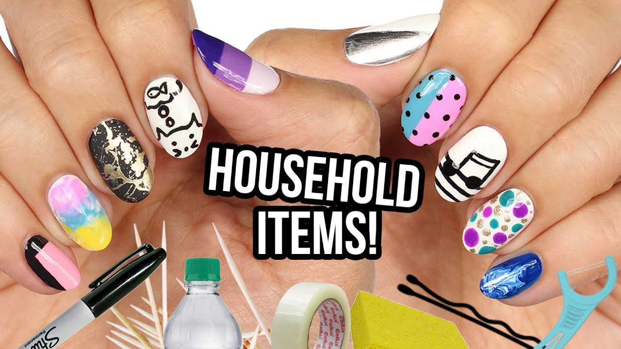 nail design with household items