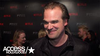 David Harbour On His Dinner With Original 'Hellboy' Ron Perlman; Wrapping 'Stranger Things' S2